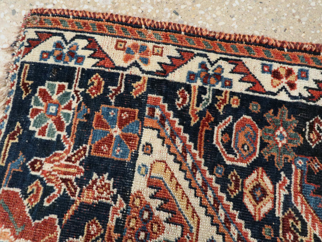 Antique Persian Afshar Sampler Rug, No.23895 - Gsblank