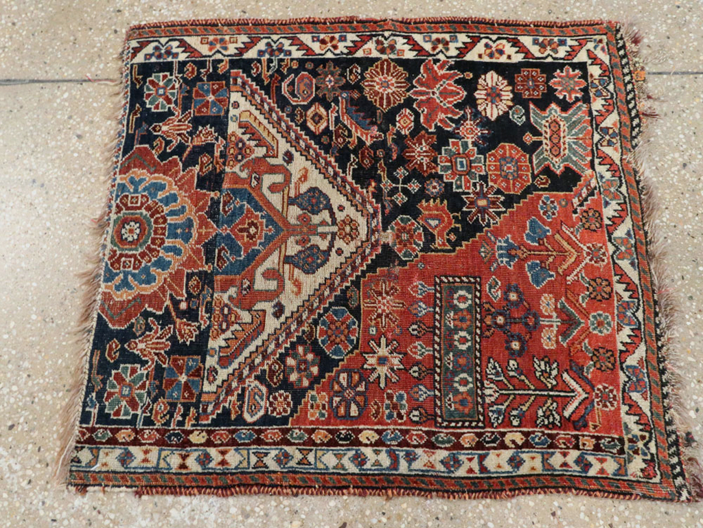 Antique Persian Afshar Sampler Rug, No.23895 - Gsblank