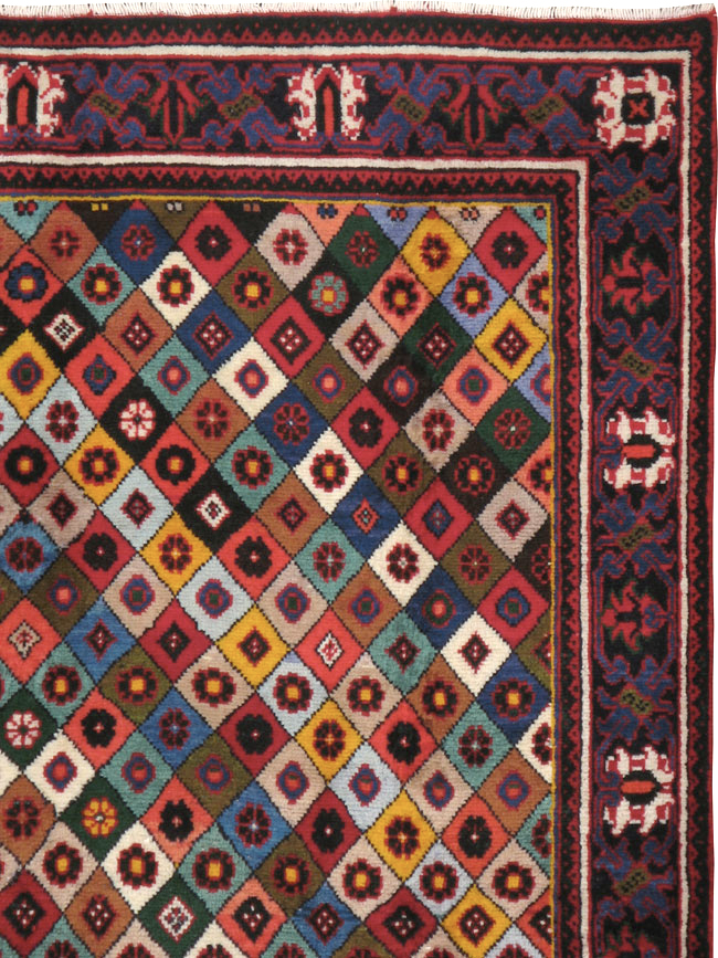 Vintage Persian Joshegan Rug, No.23916 - Gsblank