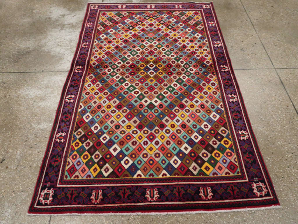Vintage Persian Joshegan Rug, No.23916 - Gsblank