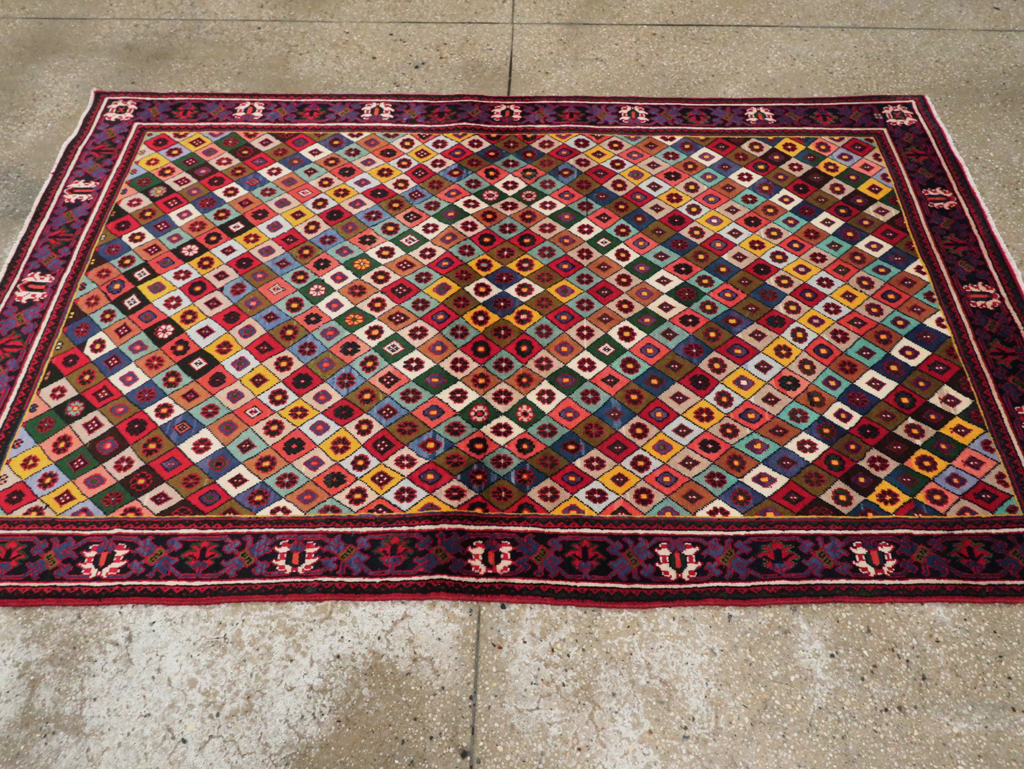 Vintage Persian Joshegan Rug, No.23916 - Gsblank