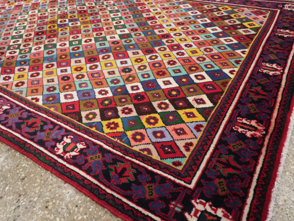 Vintage Persian Joshegan Rug, No.23916 - Gsblank