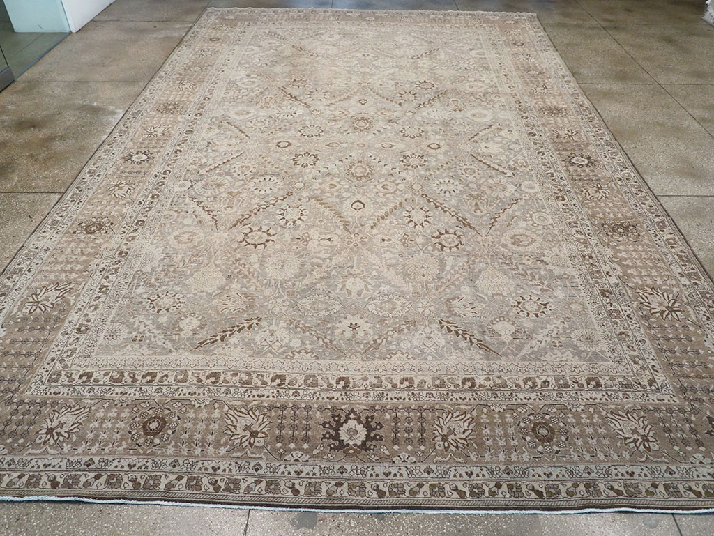 Antique Persian Tabriz Large Carpet, No.23918 - Gsblank