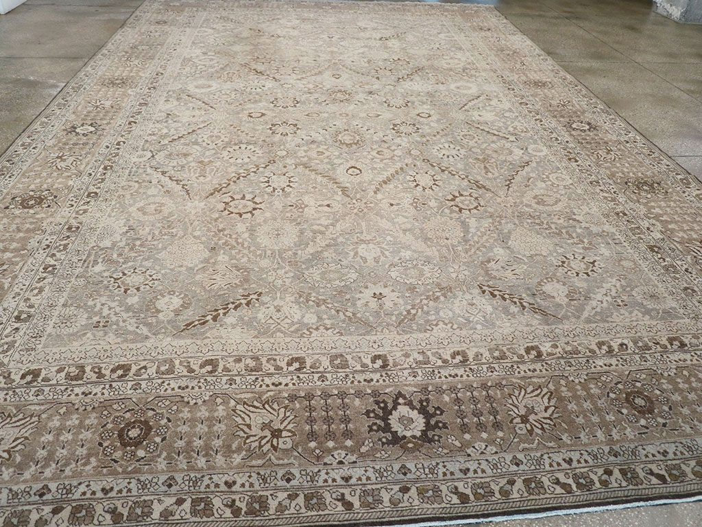 Antique Persian Tabriz Large Carpet, No.23918 - Gsblank