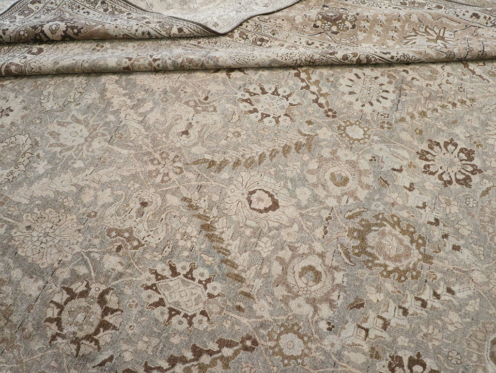 Antique Persian Tabriz Large Carpet, No.23918 - Gsblank