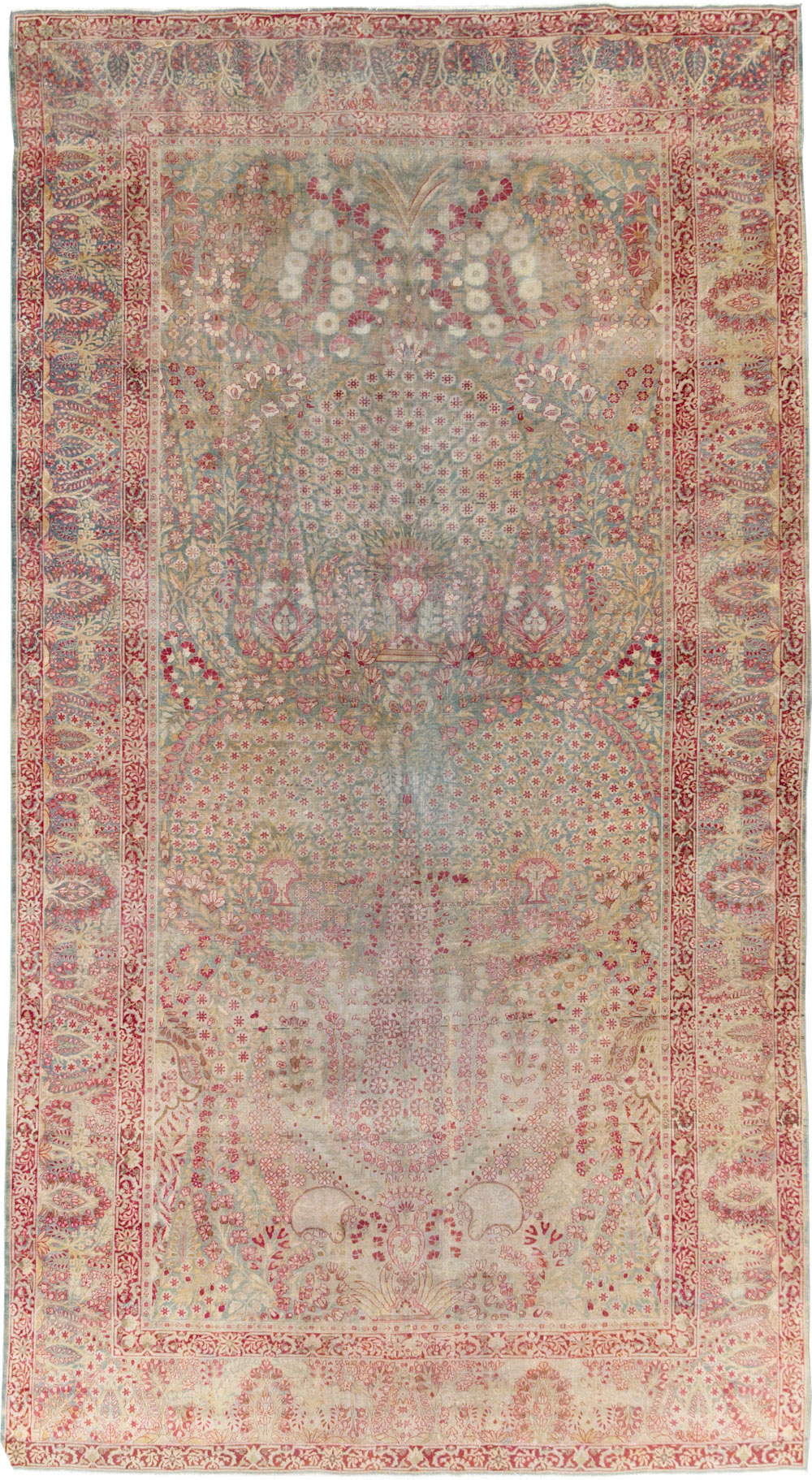 Antique Persian Lavar Kerman Gallery Carpet, No.23919 - Gsblank