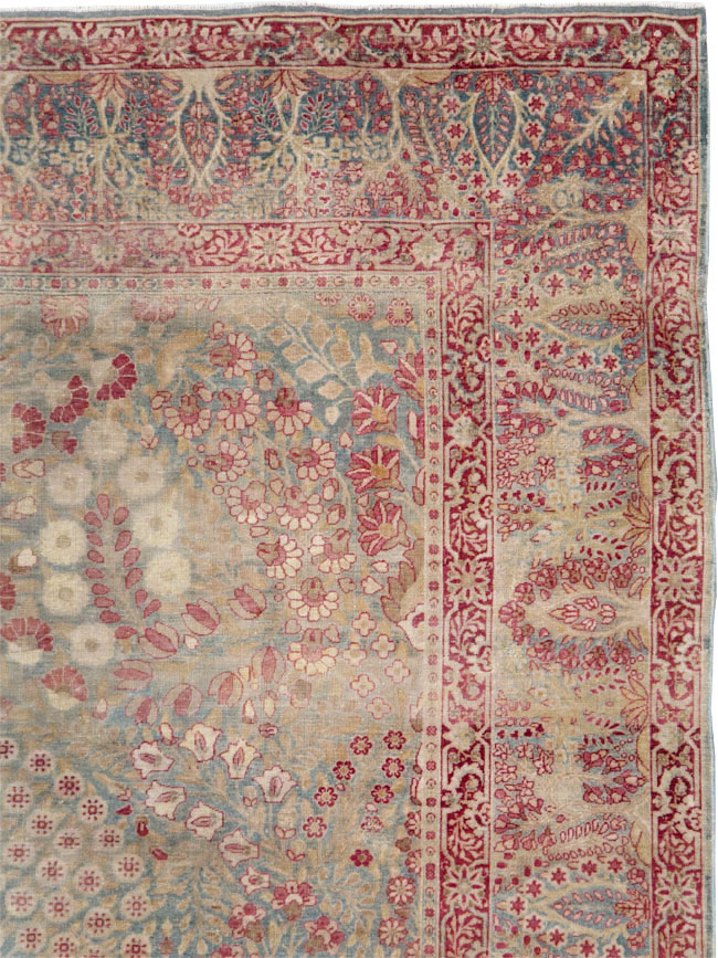 Antique Persian Lavar Kerman Gallery Carpet, No.23919 - Gsblank