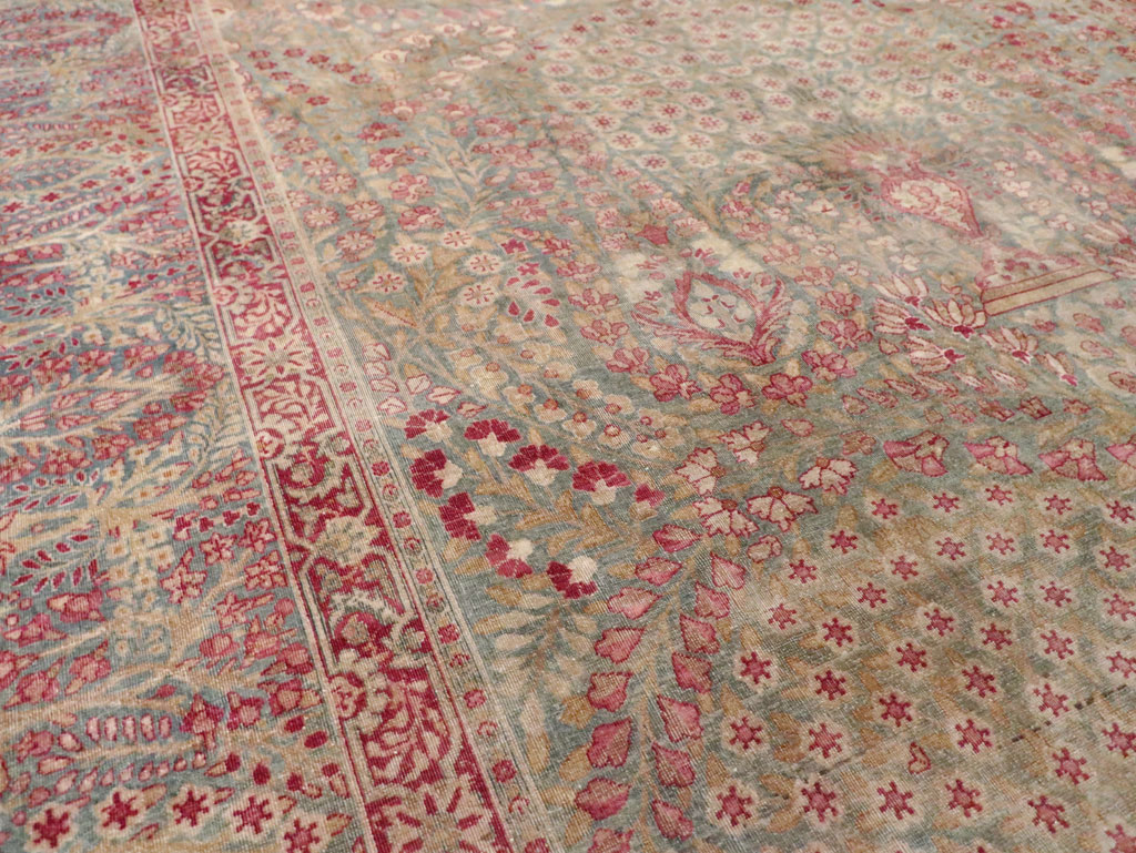 Antique Persian Lavar Kerman Gallery Carpet, No.23919 - Gsblank