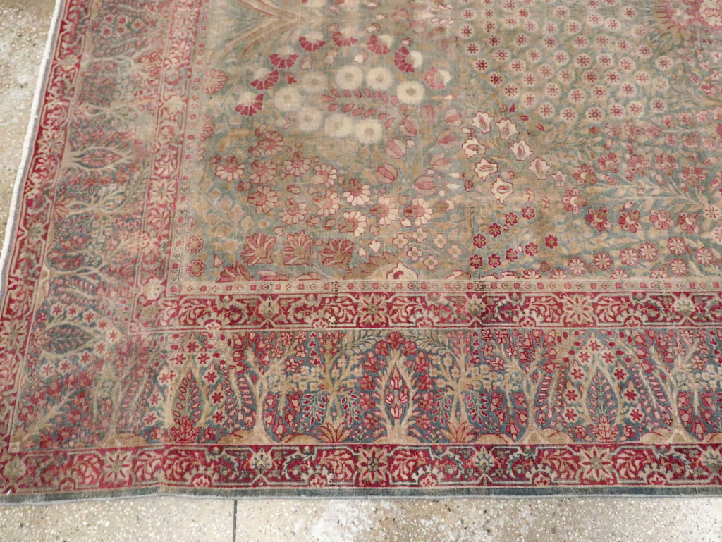 Antique Persian Lavar Kerman Gallery Carpet, No.23919 - Gsblank