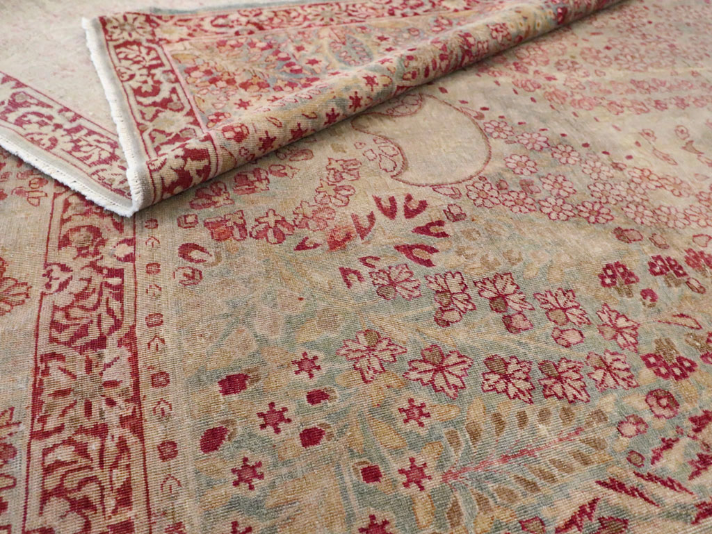 Antique Persian Lavar Kerman Gallery Carpet, No.23919 - Gsblank