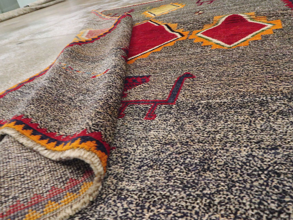 Vintage Persian Gabbeh Rug, No.23928 - Gsblank