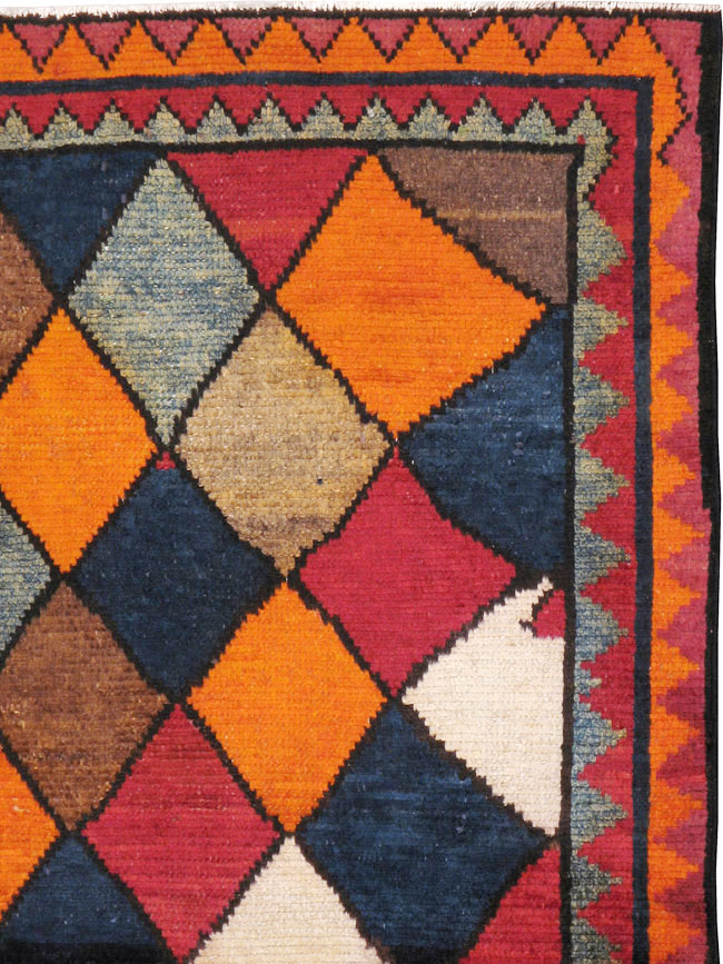 Vintage Persian Gabbeh Rug, No.23929 - Gsblank