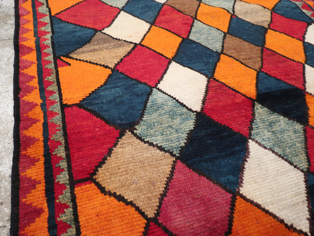 Vintage Persian Gabbeh Rug, No.23929 - Gsblank