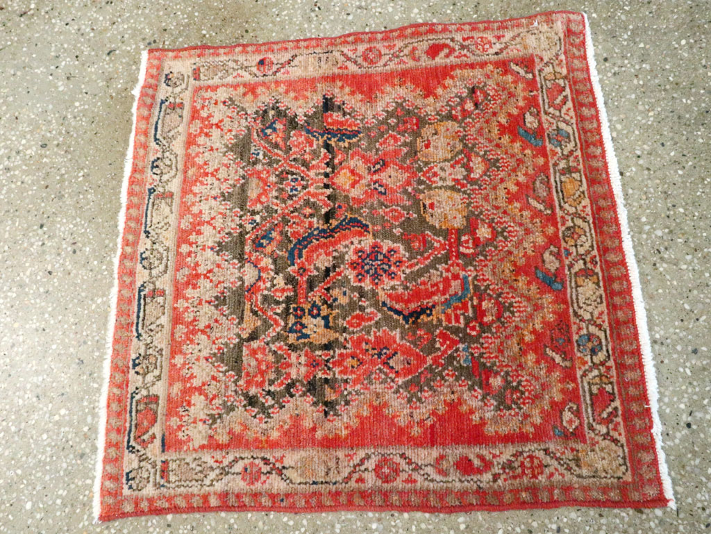 Antique Persian Malayer Square Rug (Pair: 1 of 2), No.23959 - Gsblank