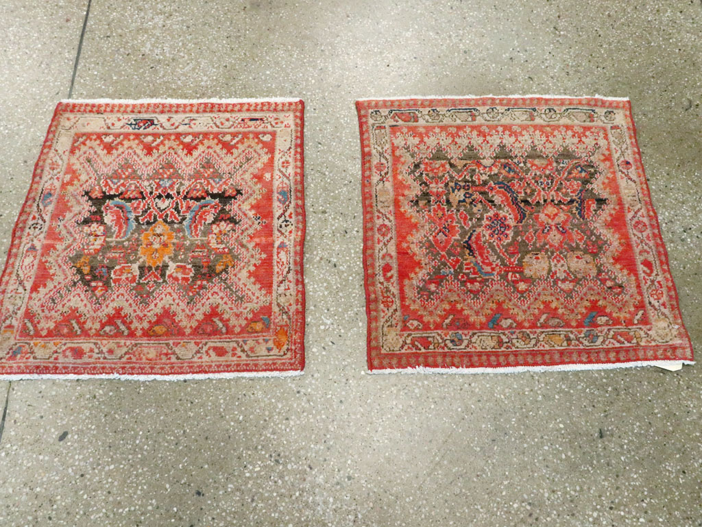 Antique Persian Malayer Square Rug (Pair: 1 of 2), No.23959 - Gsblank