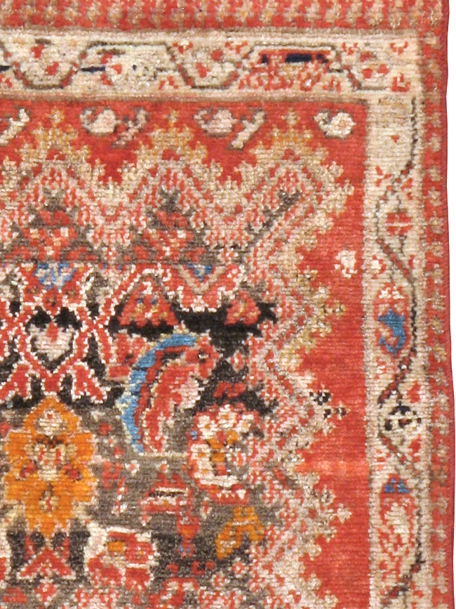 Antique Persian Malayer Square Rug (Pair: 2 of 2), No.23960 - Gsblank