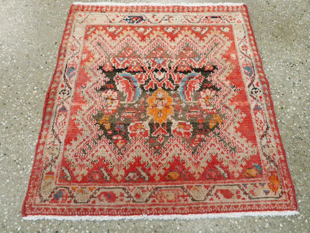 Antique Persian Malayer Square Rug (Pair: 2 of 2), No.23960 - Gsblank
