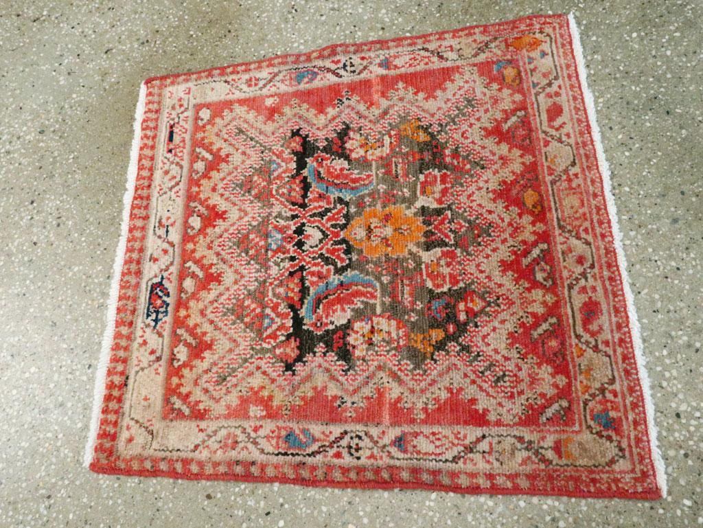 Antique Persian Malayer Square Rug (Pair: 2 of 2), No.23960 - Gsblank