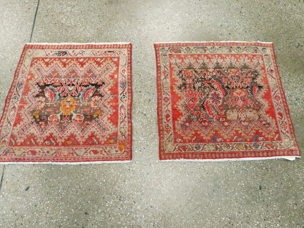 Antique Persian Malayer Square Rug (Pair: 2 of 2), No.23960 - Gsblank