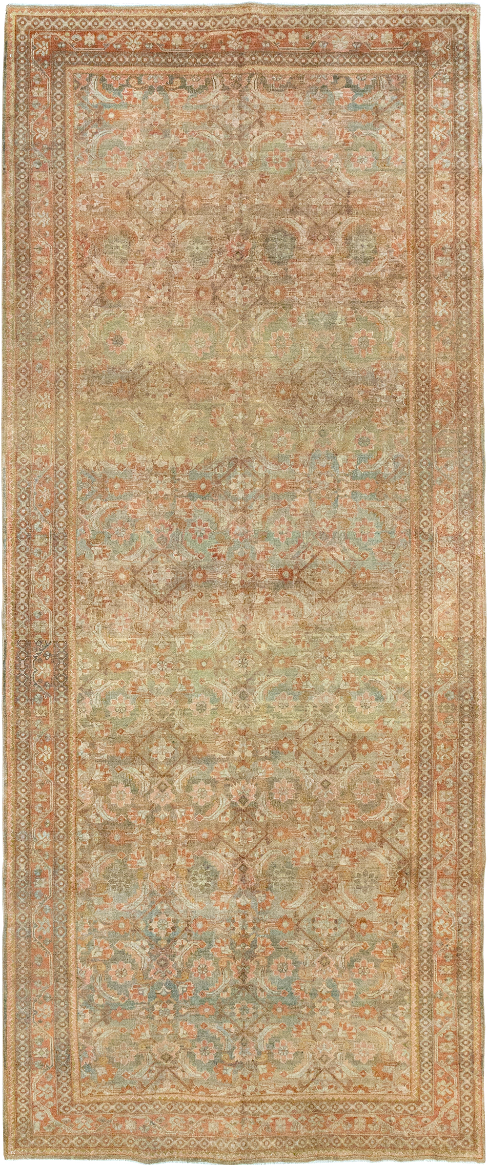 Antique Persian Mahal Gallery Carpet, No.23969 - Gsblank