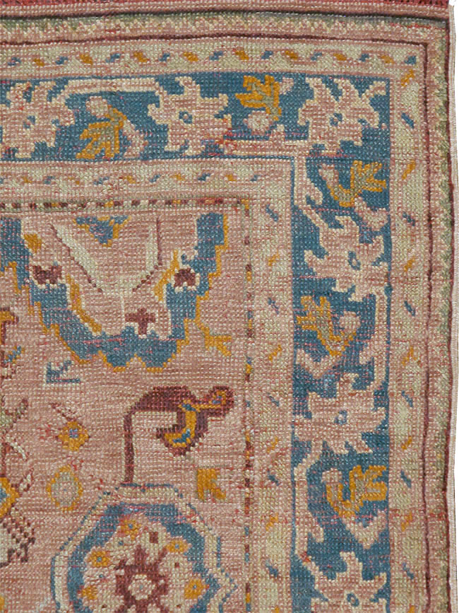 Antique Turkish Oushak Square Rug, No.23998 - Gsblank
