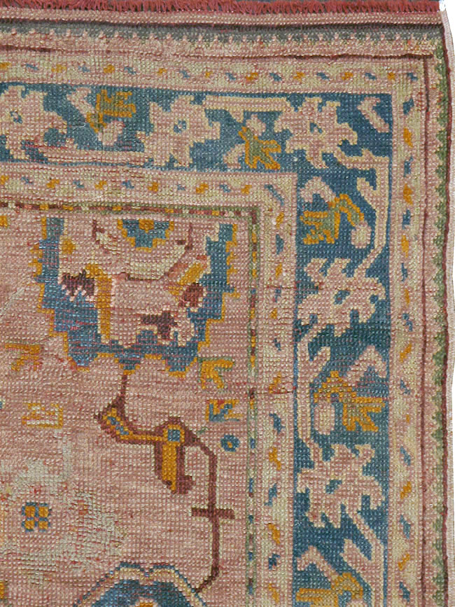 Antique Turkish Oushak Square Rug, No.23998 - Gsblank