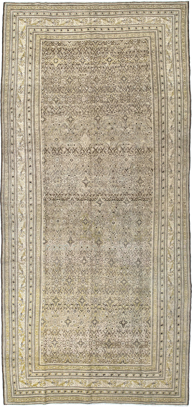 Antique Persian Malayer Gallery Carpet, No.24000 - Gsblank