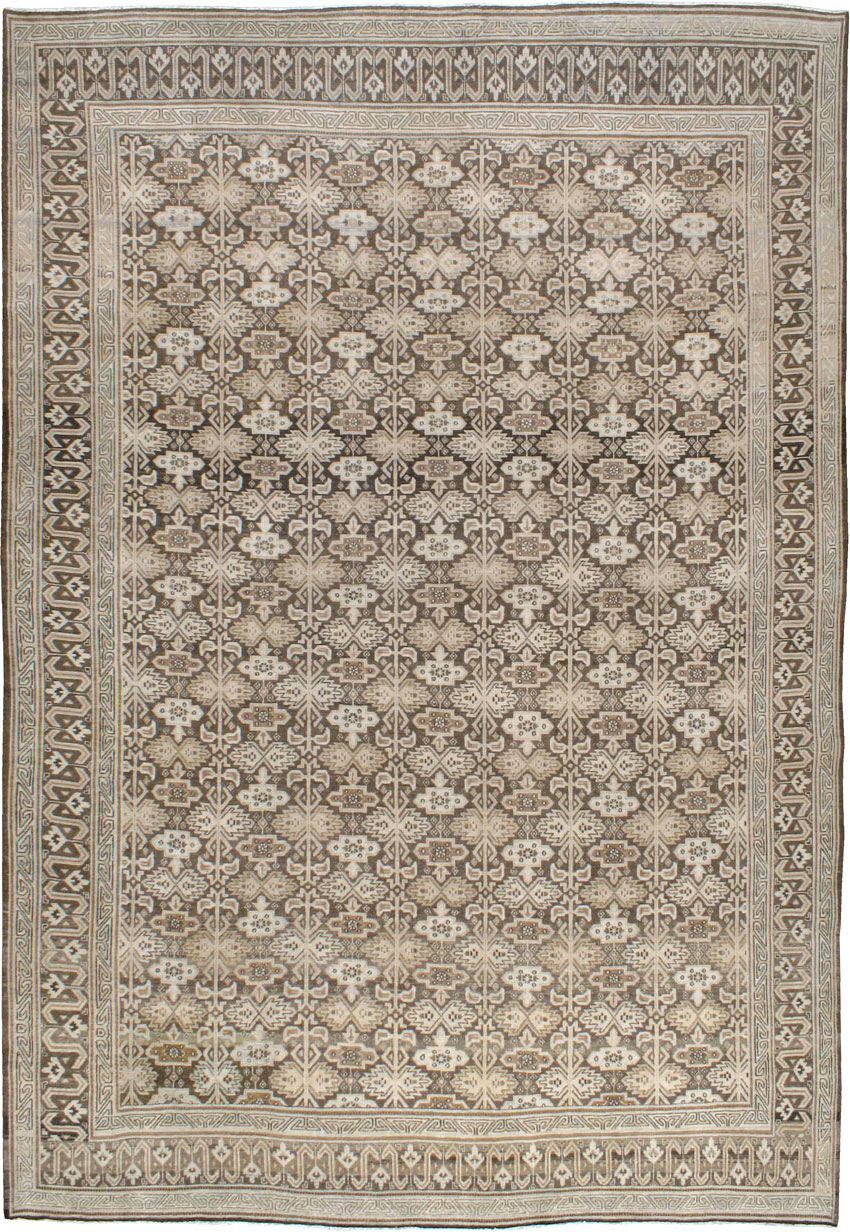 Vintage Persian Mashad Carpet, No.24004 - Gsblank