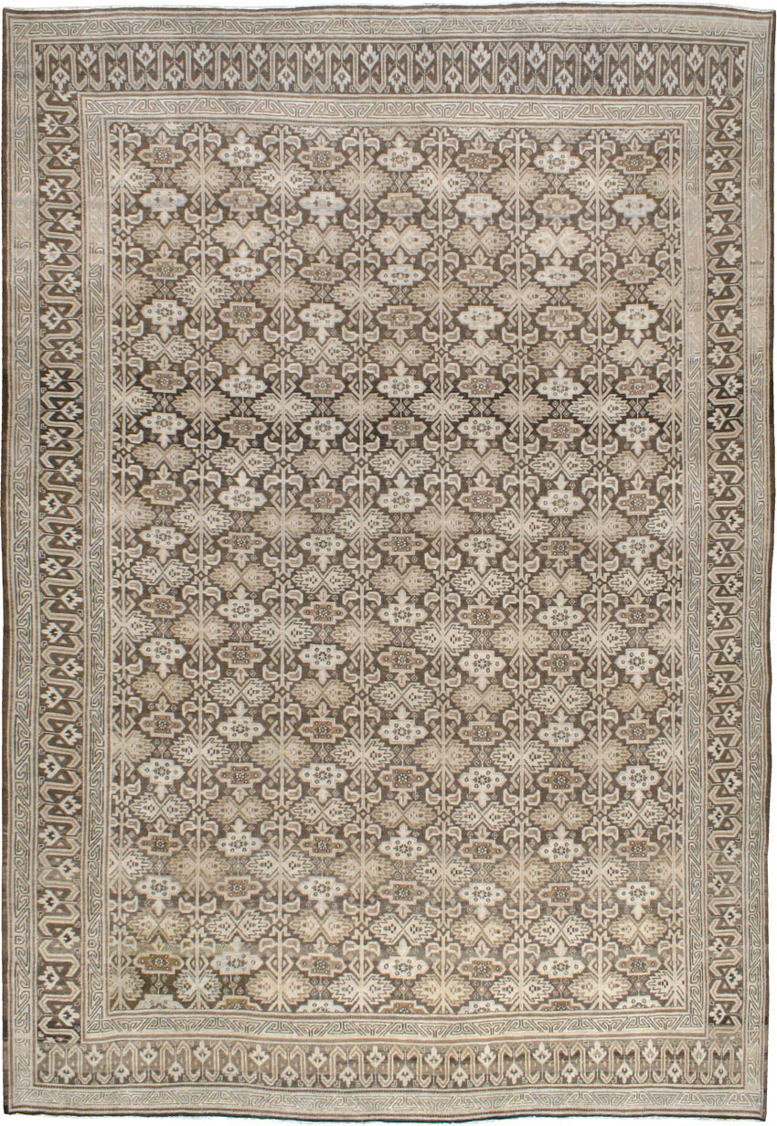 Vintage Persian Mashad Carpet, No.24004 - Gsblank