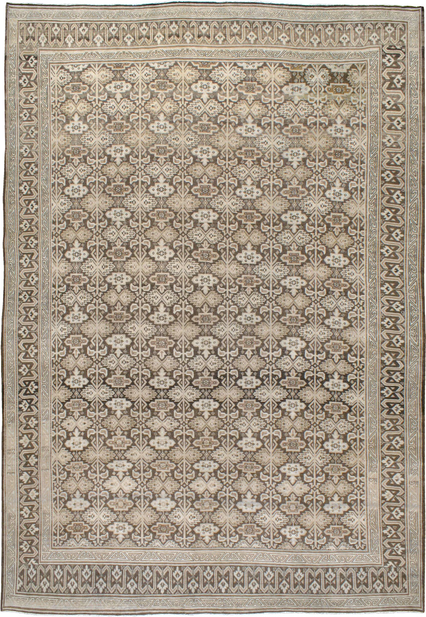 Vintage Persian Mashad Carpet, No.24004 - Gsblank