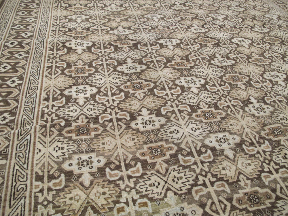 Vintage Persian Mashad Carpet, No.24004 - Gsblank