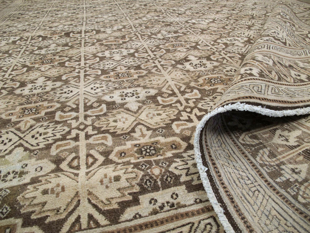 Vintage Persian Mashad Carpet, No.24004 - Gsblank