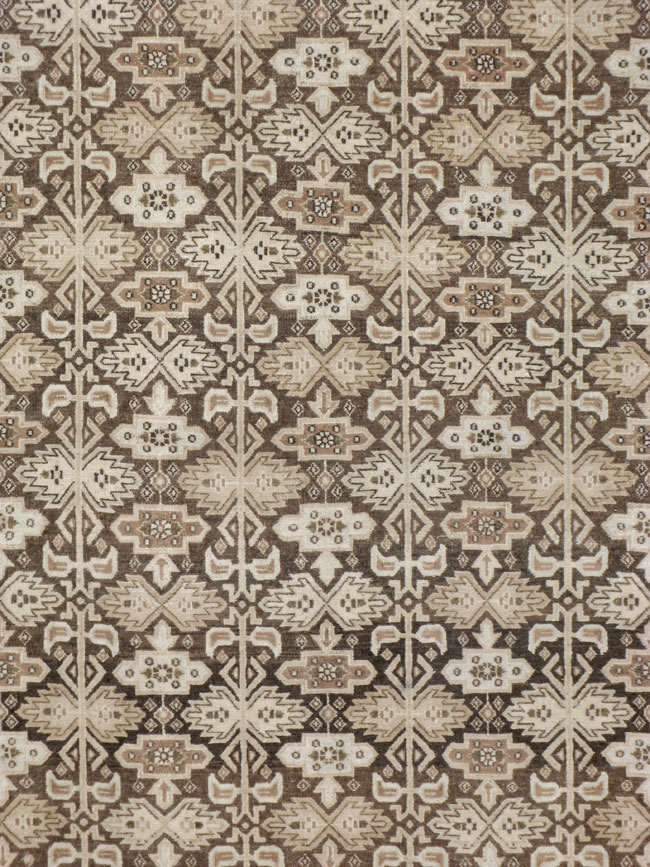 Vintage Persian Mashad Carpet, No.24004 - Gsblank