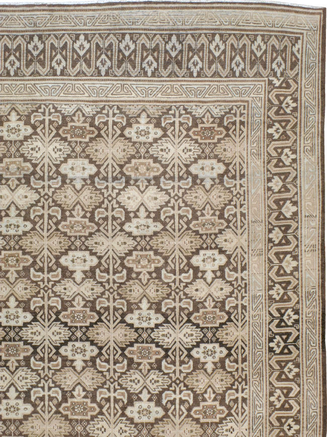 Vintage Persian Mashad Carpet, No.24004 - Gsblank