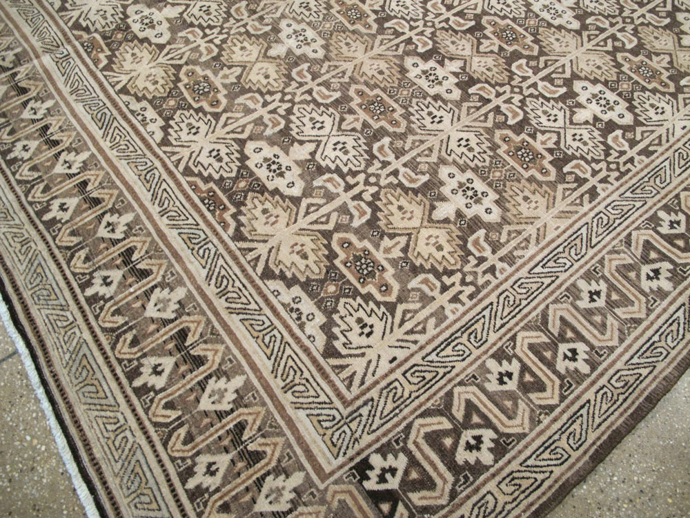 Vintage Persian Mashad Carpet, No.24004 - Gsblank