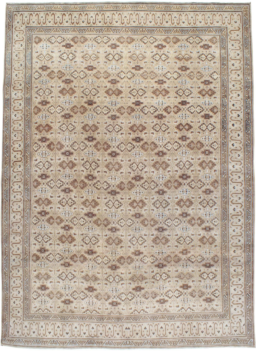 Vintage Persian Mashad Carpet, No.24005 - Gsblank