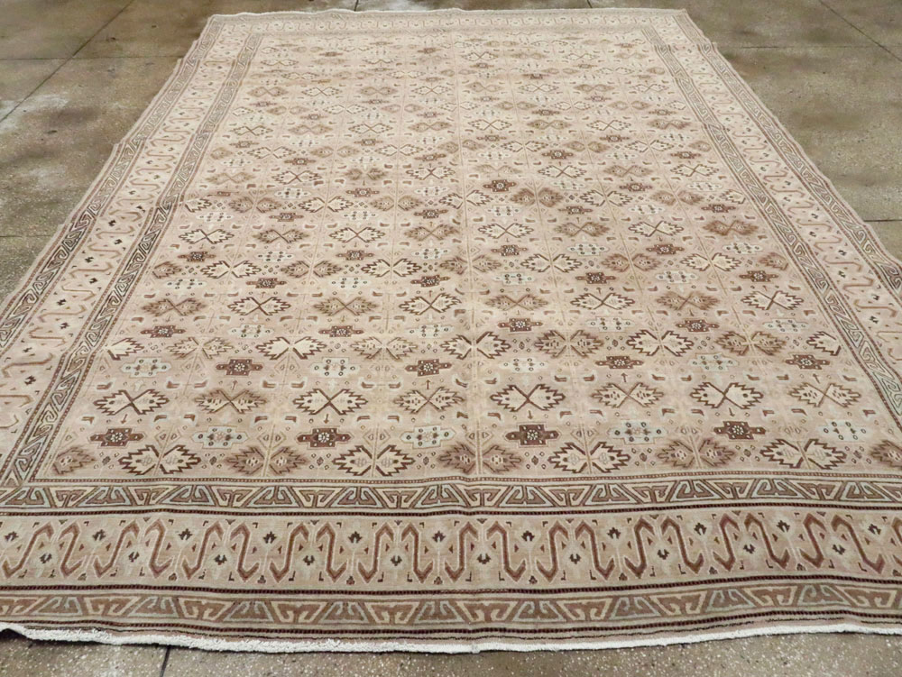 Vintage Persian Mashad Carpet, No.24005 - Gsblank