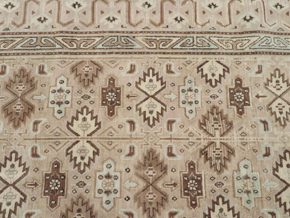 Vintage Persian Mashad Carpet, No.24005 - Gsblank