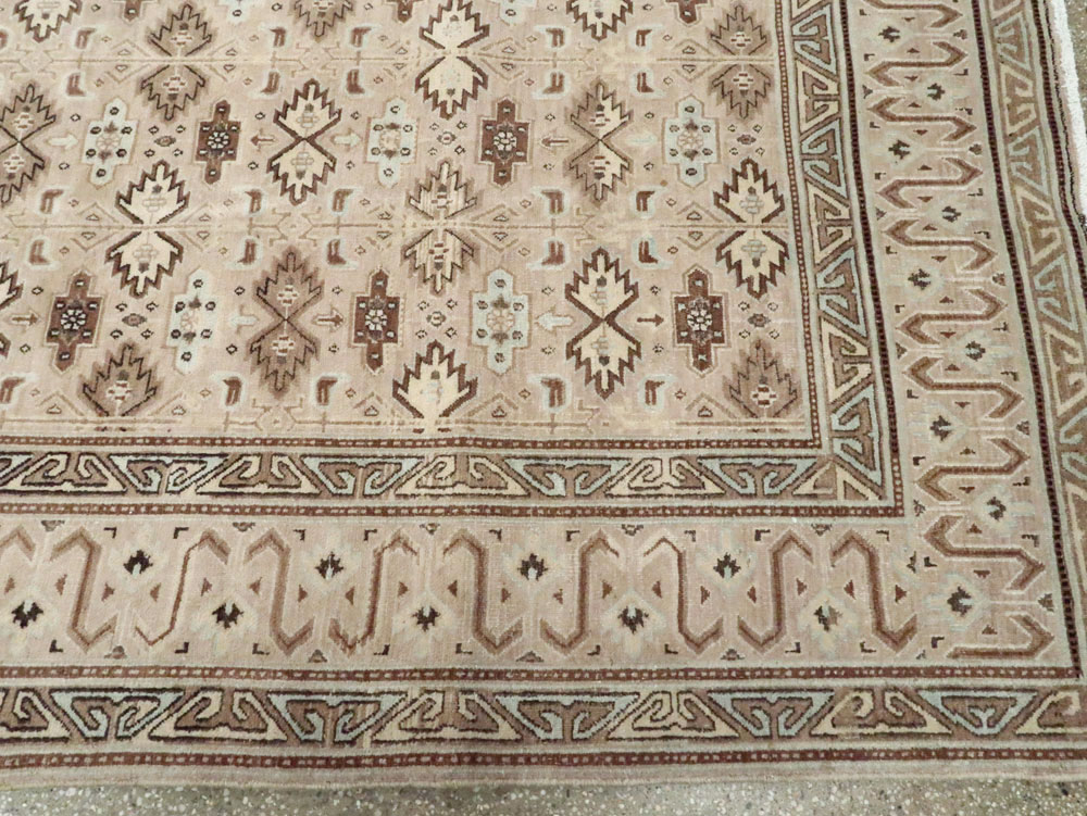 Vintage Persian Mashad Carpet, No.24005 - Gsblank