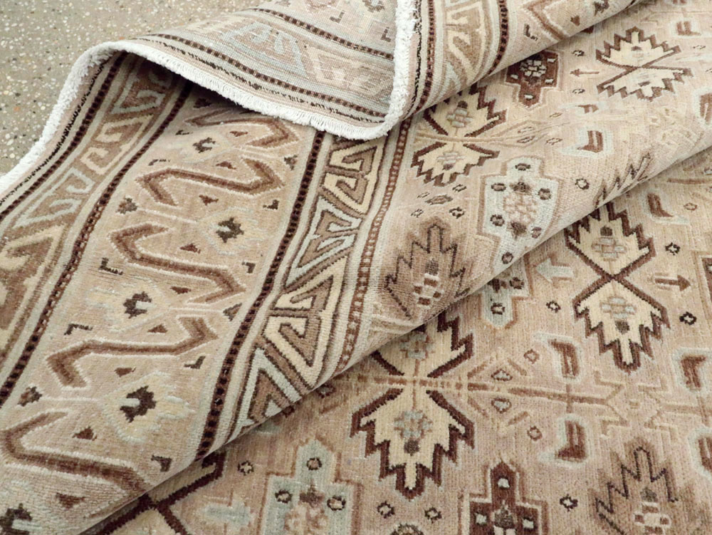 Vintage Persian Mashad Carpet, No.24005 - Gsblank