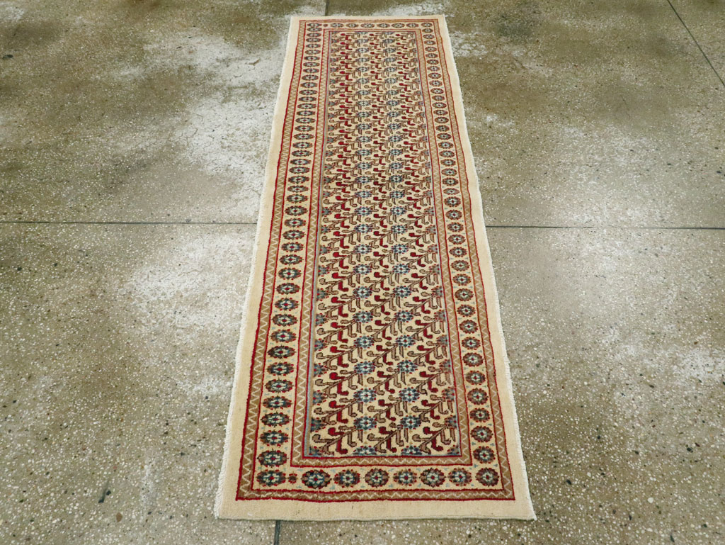 Vintage Persian Mashad Runner (Pair: 1 of 2), No.24006 - Gsblank