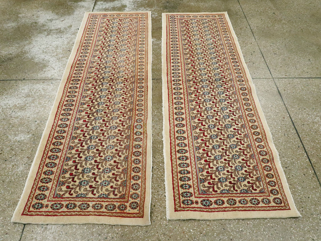 Vintage Persian Mashad Runner (Pair: 1 of 2), No.24006 - Gsblank