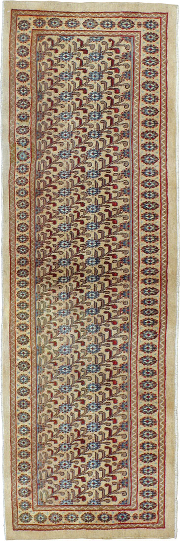 Vintage Persian Mashad Runner (Pair: 2 of 2), No.24007 - Gsblank
