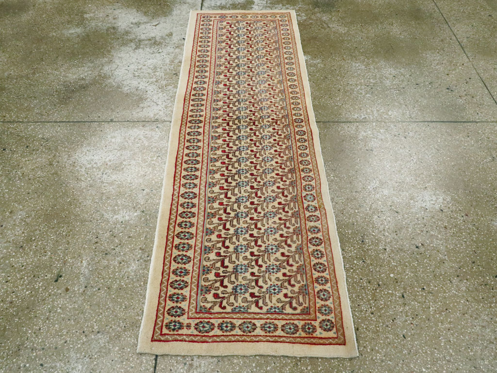 Vintage Persian Mashad Runner (Pair: 2 of 2), No.24007 - Gsblank