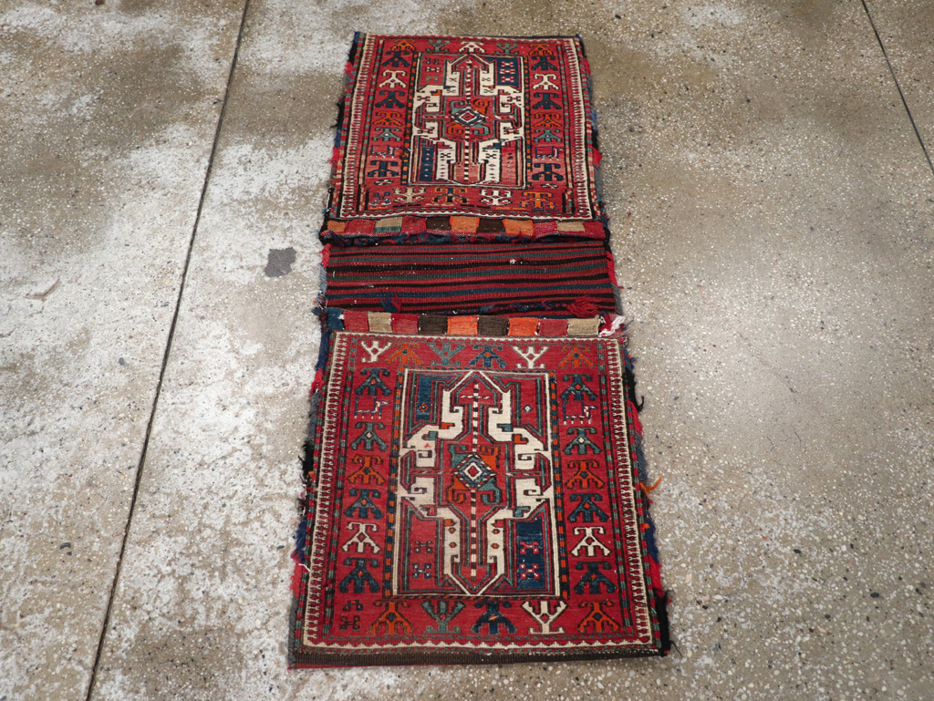 Vintage Persian Shahsavan Soumak Bag Face, No.24012 - Gsblank