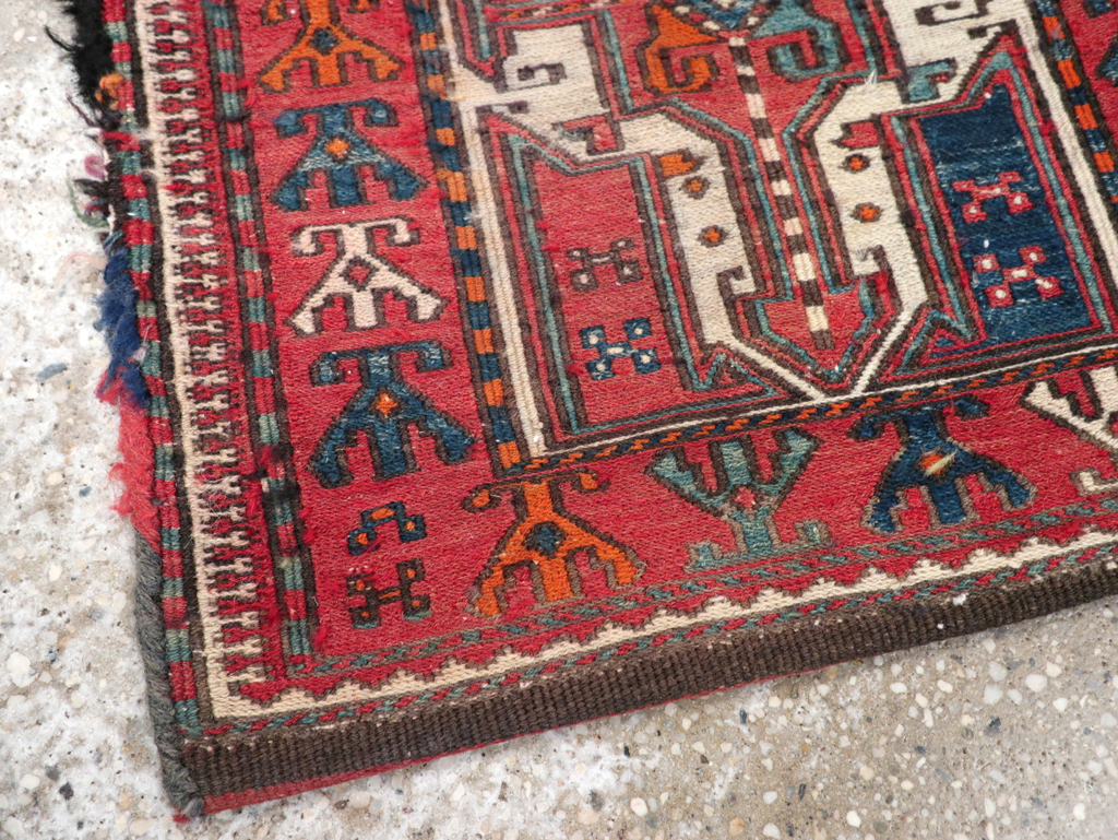 Vintage Persian Shahsavan Soumak Bag Face, No.24012 - Gsblank