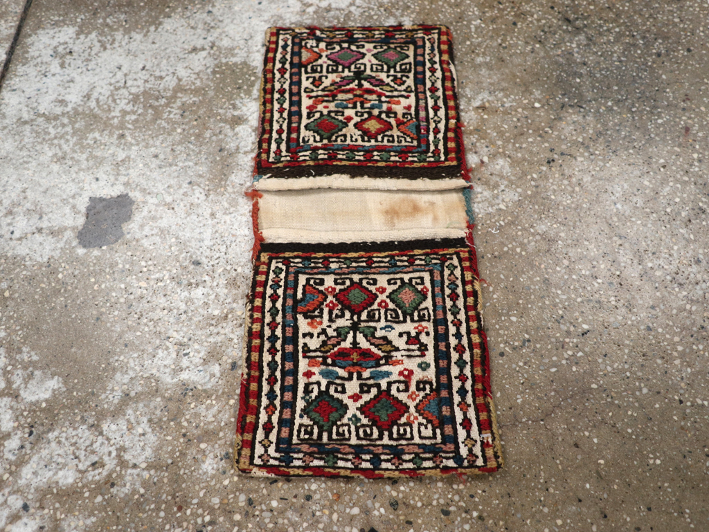 Vintage Persian Kilim Saddlebag (Khorjin), No.24014 - Gsblank