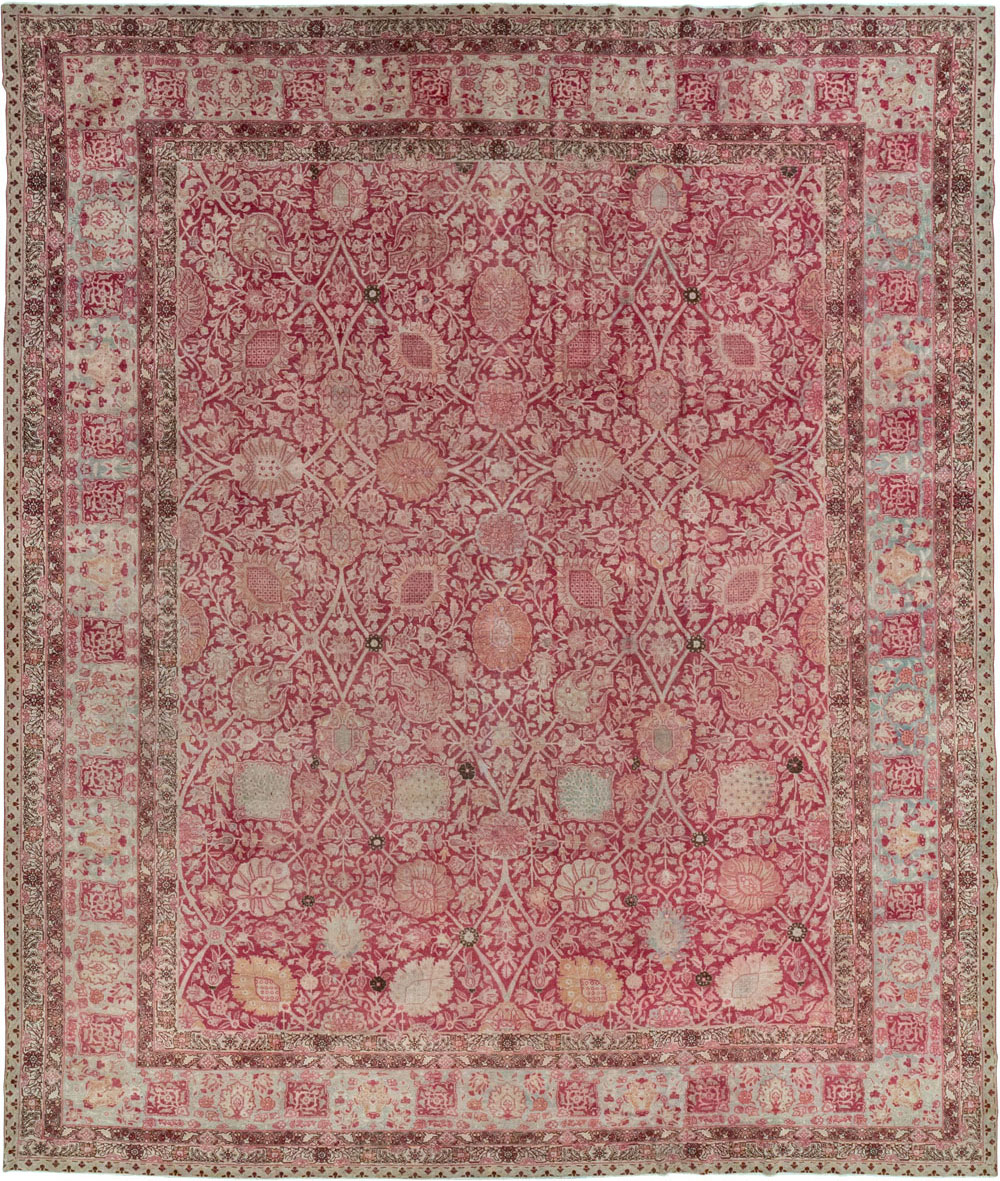Antique Persian Tabriz Large Room Size Carpet, No.24018 - Gsblank