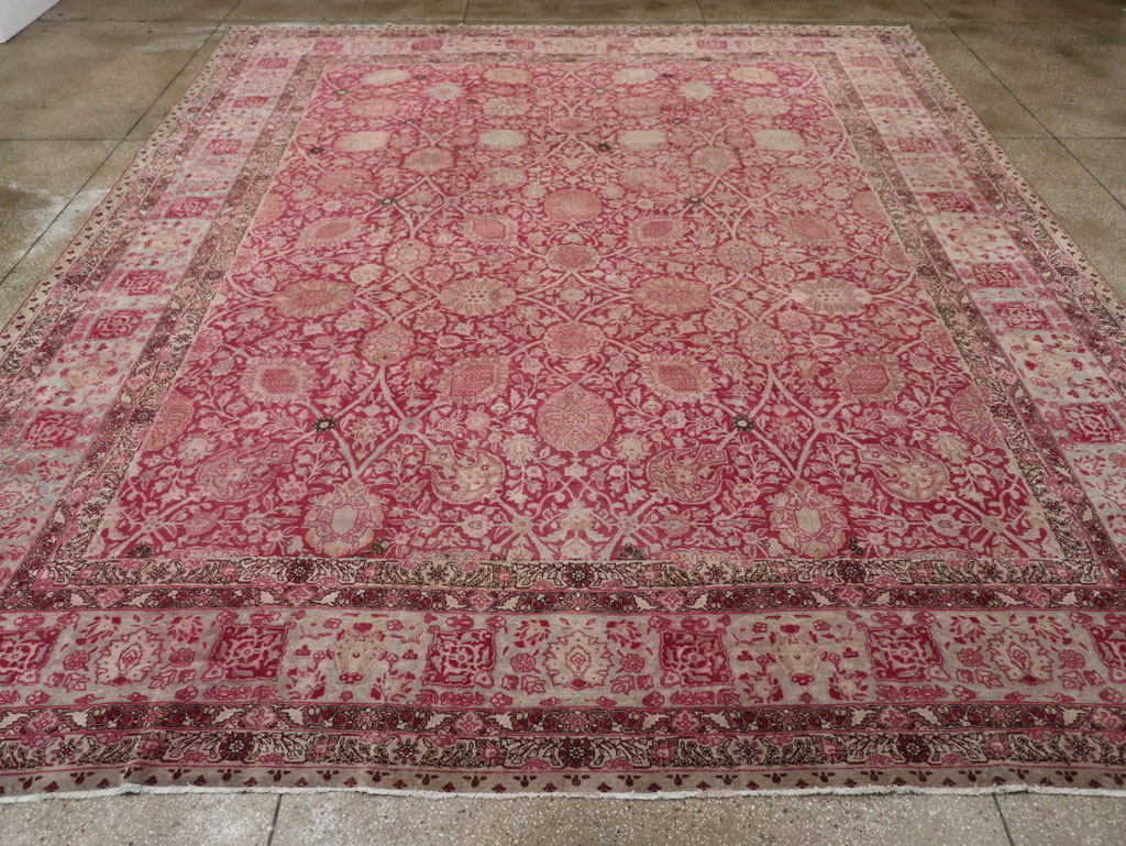 Antique Persian Tabriz Large Room Size Carpet, No.24018 - Gsblank