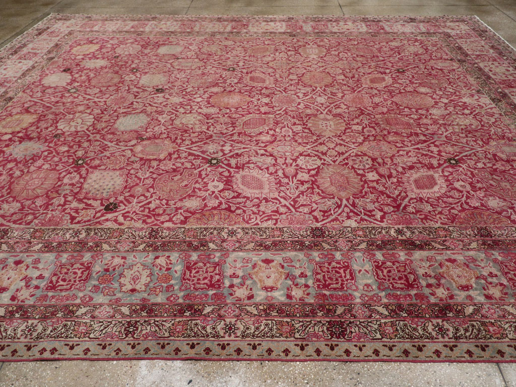 Antique Persian Tabriz Large Room Size Carpet, No.24018 - Gsblank